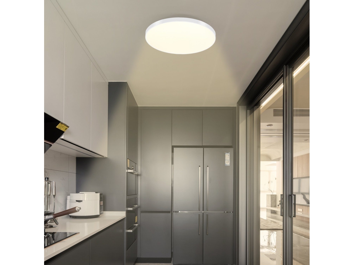 Nettlife  Led Luminária De Teto  Ip44 Contínua 37 X 2,5 Cm Regulável