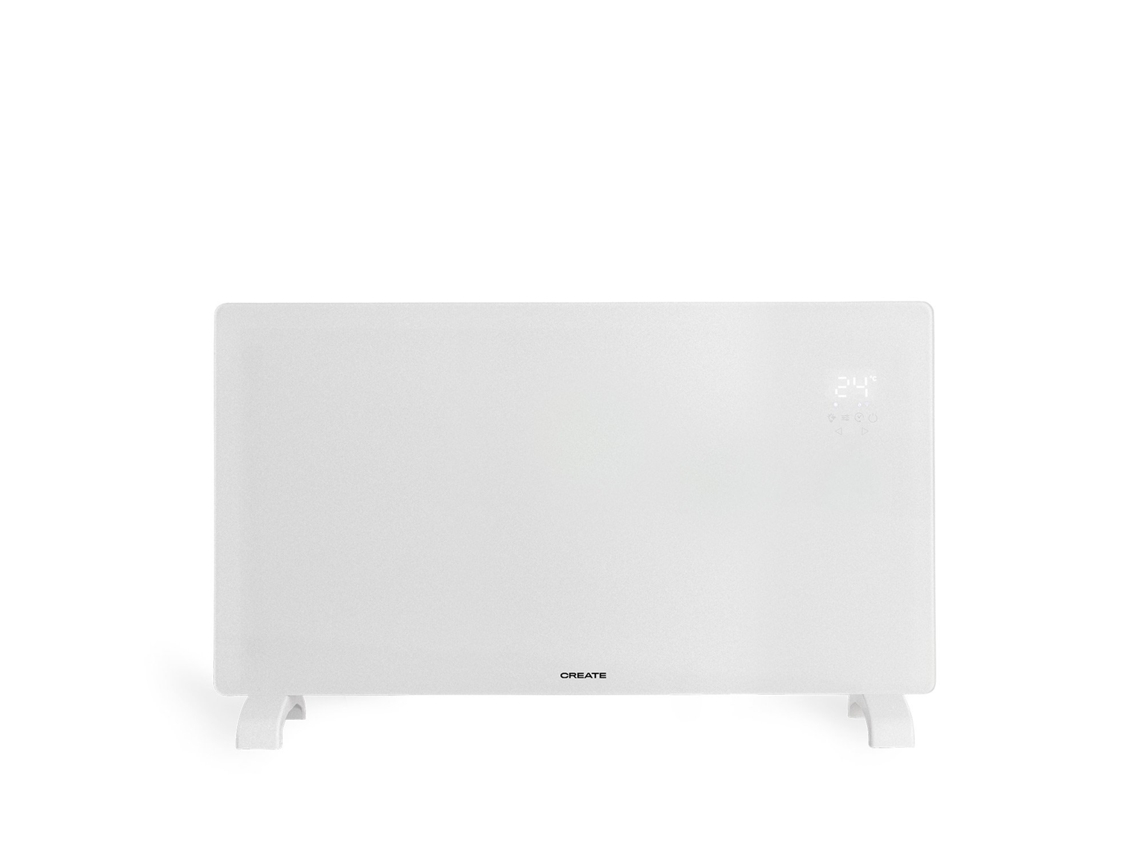 Create - Warm Crystal 2500w - Convector Elétrico De Vidro Com Wifi
