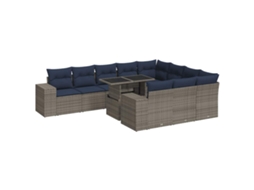 Garden Sofa Set, Garden Sofa Sets Vidaxl Preto Rattan / Vime (n/a)
