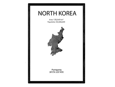 Póster NACNIC de Corea del norte (A4)