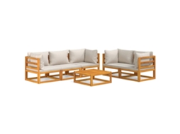 Garden Lounge Set, Garden Lounge Sets Vidaxl Marrom Madeira De Acácia (n/a)