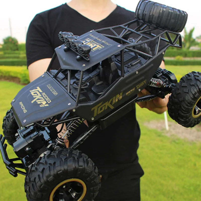 Carro De Corrida Com Controle Remoto, Tração Nas Quatro Rodas, Veículo Para Escalada Em Rochas, Modelo De Alta Velocidade Com Motor Duplo 2.4g