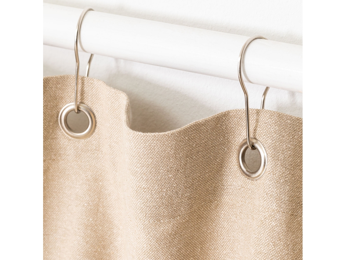 Cortinas SKLUM (255 cm x 140 cm 0,2 cm - Algodão - Bege)