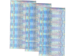 Conjunto de 3 Peças de Decoração Holográfica para Festa com Cortina Iridescente para Fundo Fotográfico. SFUSHOS