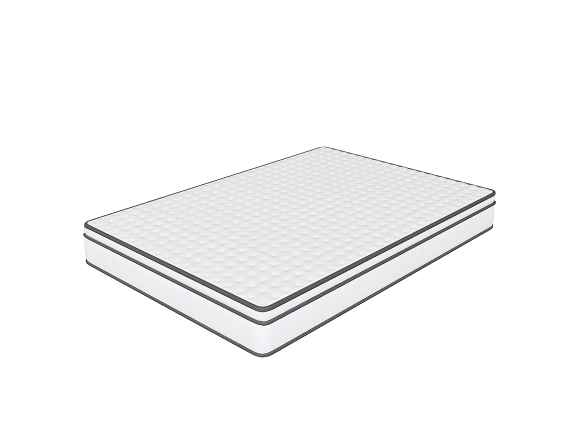 Colchão 90x200 Veyrixan Híbrido- Molas Ensacadas E Memory Foam Gel, Ortopédico 7 Zonas, Anti-ácaros, Firmeza H2, Até 120kg