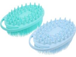 Lurelia Pack De 2 Escovas De Silicone Para Corpo E Rosto, Silicone Macio, Dupla Face E Pega Ergonómica