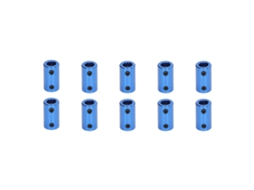 10pçs Acoplamento De Eixo Motor Passo Diâmetro 14mm Comprimento 25mm Conector 5x8mm Azul