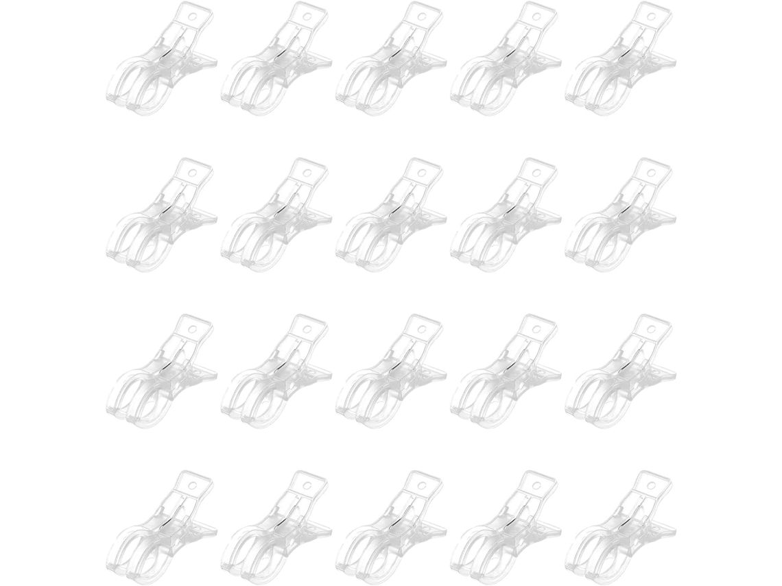 20-Clipes Mola Transparentes 9cm 3, 54 Polegadas Painel De Balões, Aniversário, Casamento, Festa E Decorações