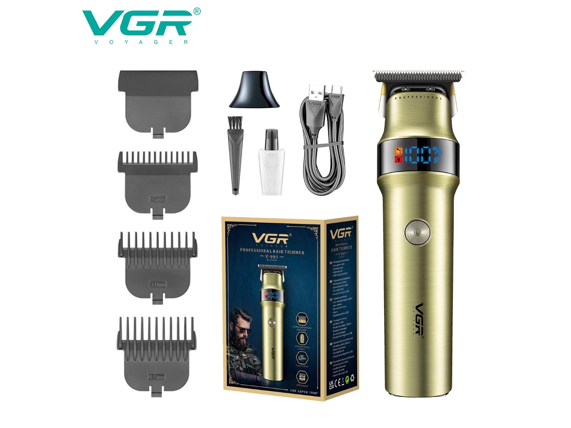 Máquina de Cortar Cabelo com Bateria de Longa Duração, Visor Digital, Gravação de Pomada Elétrica na Cabeça e Aparador Elétrico. MDUG