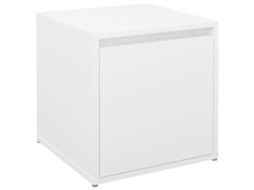 Caixa com Gaveta Derivados de Madeira Branco MAISON EXCLUSIVE (40,5x40x40 cm)