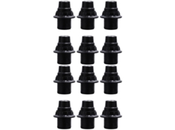 Conjunto De 12 Soquetes Para Lâmpadas Com Travamento Automático Para Lâmpadas De Rosca.