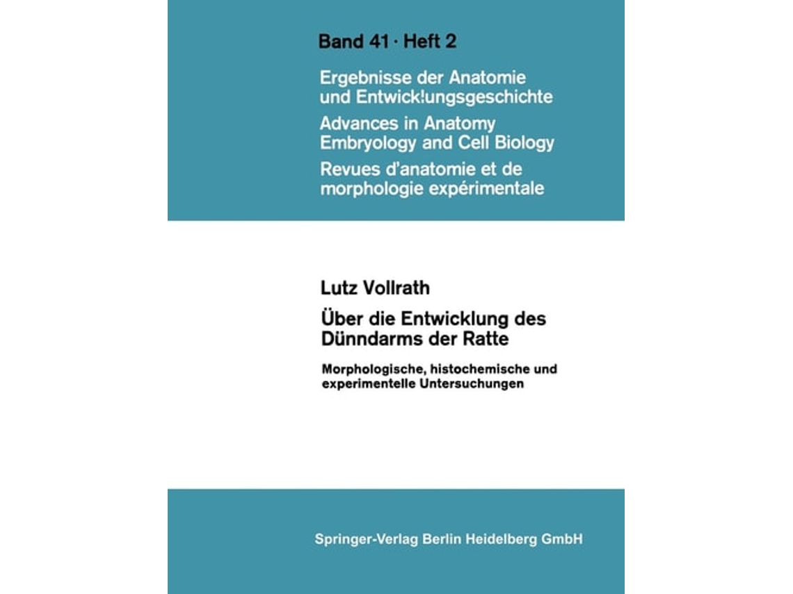 Livro Uber Die Entwicklung Des Dunndarms Der Ratte De L Vollrath (alemão)