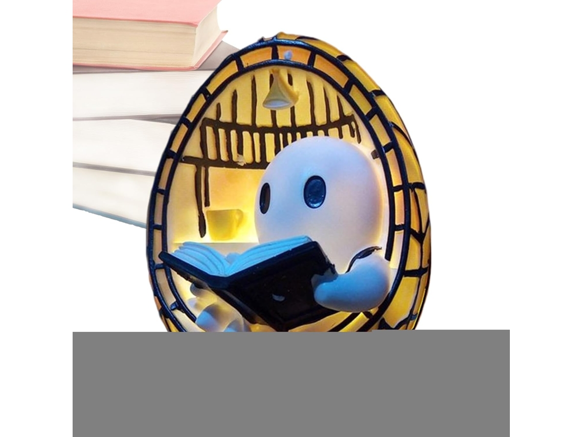 Luz De Leitura Fantasma Com Led Que Muda Cor, Adorável E