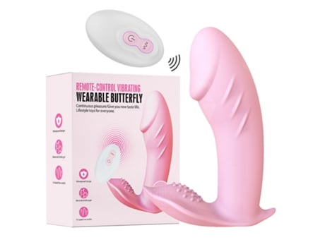 Controlo Remoto Sem Fios Ovo Vibrador com Borboleta Que Salta Dildo FPSP