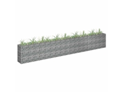 Vidaxl Canteiro Elevado/cesto Gabião 360x30x60 Cm Aço Galvanizado