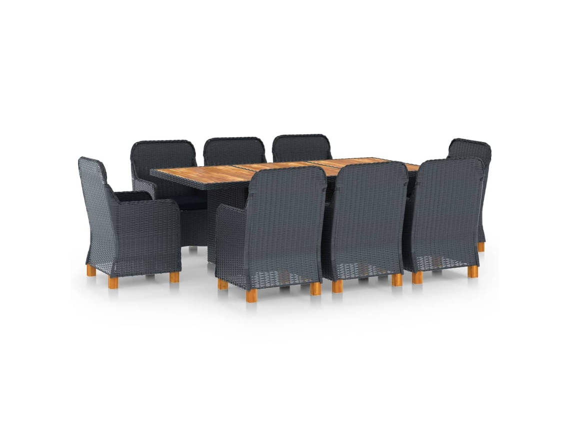 Outdoor Dining Set, Outdoor Dining Sets Vidaxl Cinzeto Rattan / Vime (n/a)