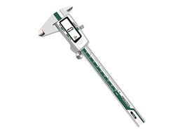 Paquímetro Vernier Et50 0 150mm Em Aço Inoxidável Verde Com Display Digital Slowmoose