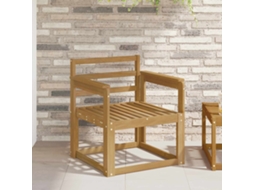 Vidaxl Conjunto De Sofás Para Exterior Madeira Sólida De Acácia Branco