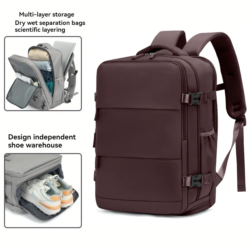 Mochila Dourada De 15 Polegadas, Bolsa De Viagem, Mochila Casual Para Laptop.