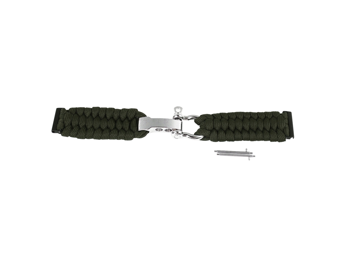 Pulseira Nylon Tecido 24mm Para Suunto 7 9 D5i Verde Od