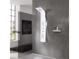 Vidaxl Coluna De Duche Em Alumínio 20x44x130 Cm Branco