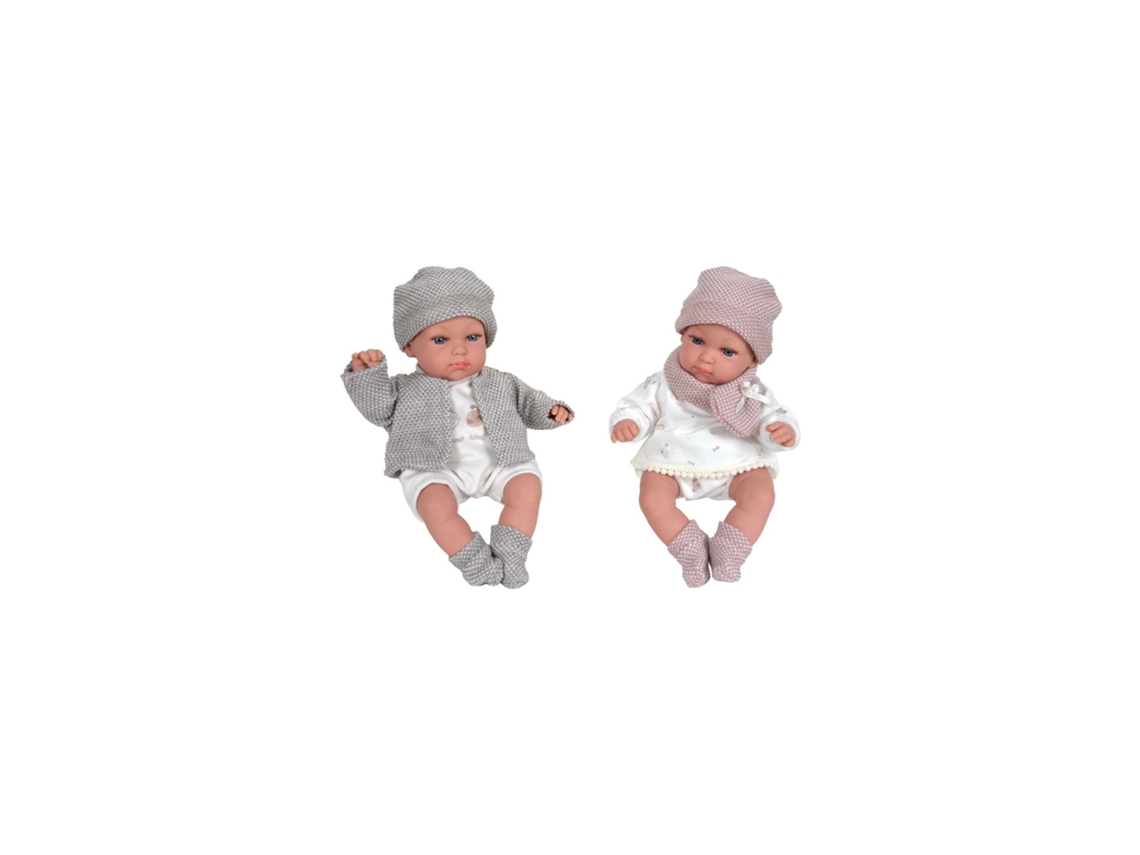Bonecas Gêmeas Elegance 33 Cms Exclusivas