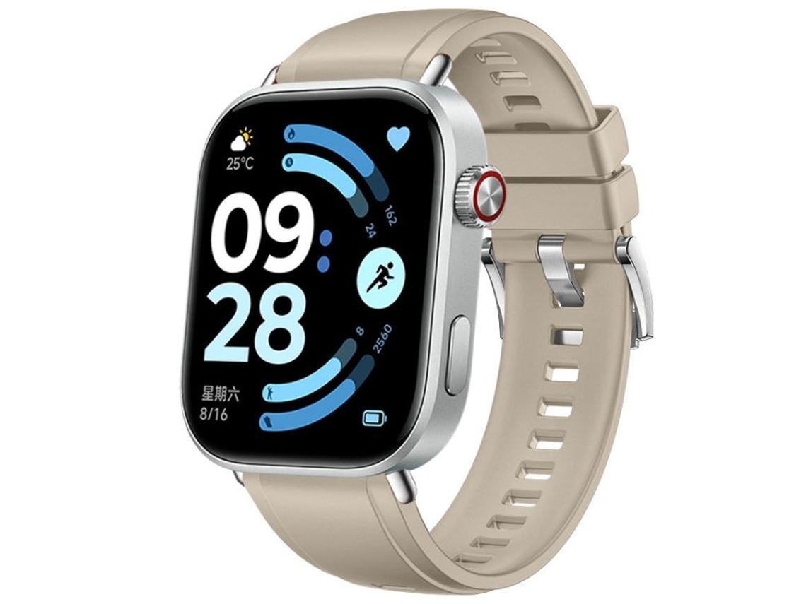 Pulseira Para Redmi Watch 6 - Silicone Cor Sólida - Fivela Prateada