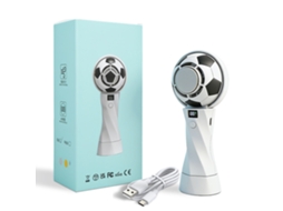 Ventilador Portátil Usb Com Design De Bola De Futebol, Leve E Silencioso, Ideal Para Eventos Esportivos Copa Do Mundo, Ergonômico, Uso Di...