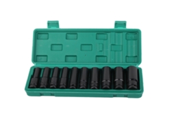 Conjunto De Chaves De Impacto Elétrico 1/2 10 Peças Aço Carbono Rugged Chave De Socket Kit