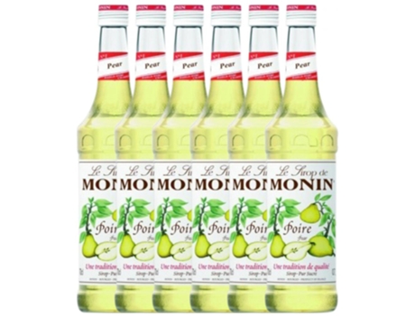 Licor MONIN Schnapp Monin Sirope Pera Poire Pear (0.7 L - 6 unidades)