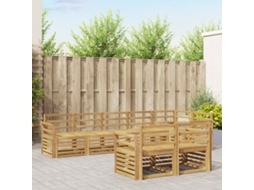 Vidaxl Conjunto De Sofás Para Exterior 8 Unid. Branco