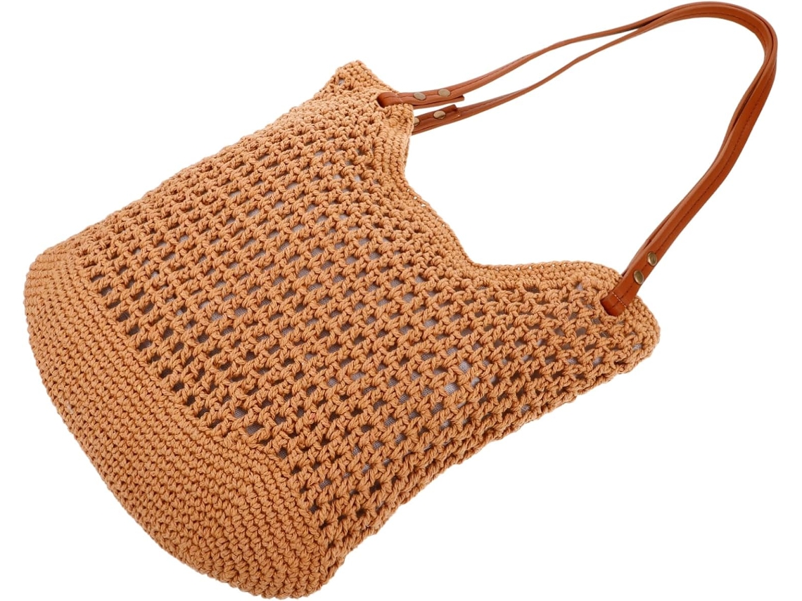 Bolsa De Tecido Trançado Feminina, Bolsa De Mão Para Praia, Bolsa De Ombro Versátil, Elegante Para Uso Diário.