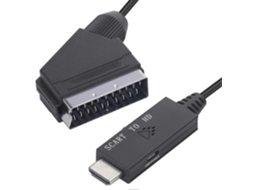 Conversor Scart Para Hdmi, Entrada Scart E Saída Hdmi, Adaptador De Vídeo E Áudio Para Hdtv E Dvd. Aquaforge
