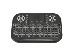 Mini teclado sem fio Bluetooth de 2,4 GHz com touchpad retroiluminado e controle remoto para laptop, PC e TV Box Slowmoose