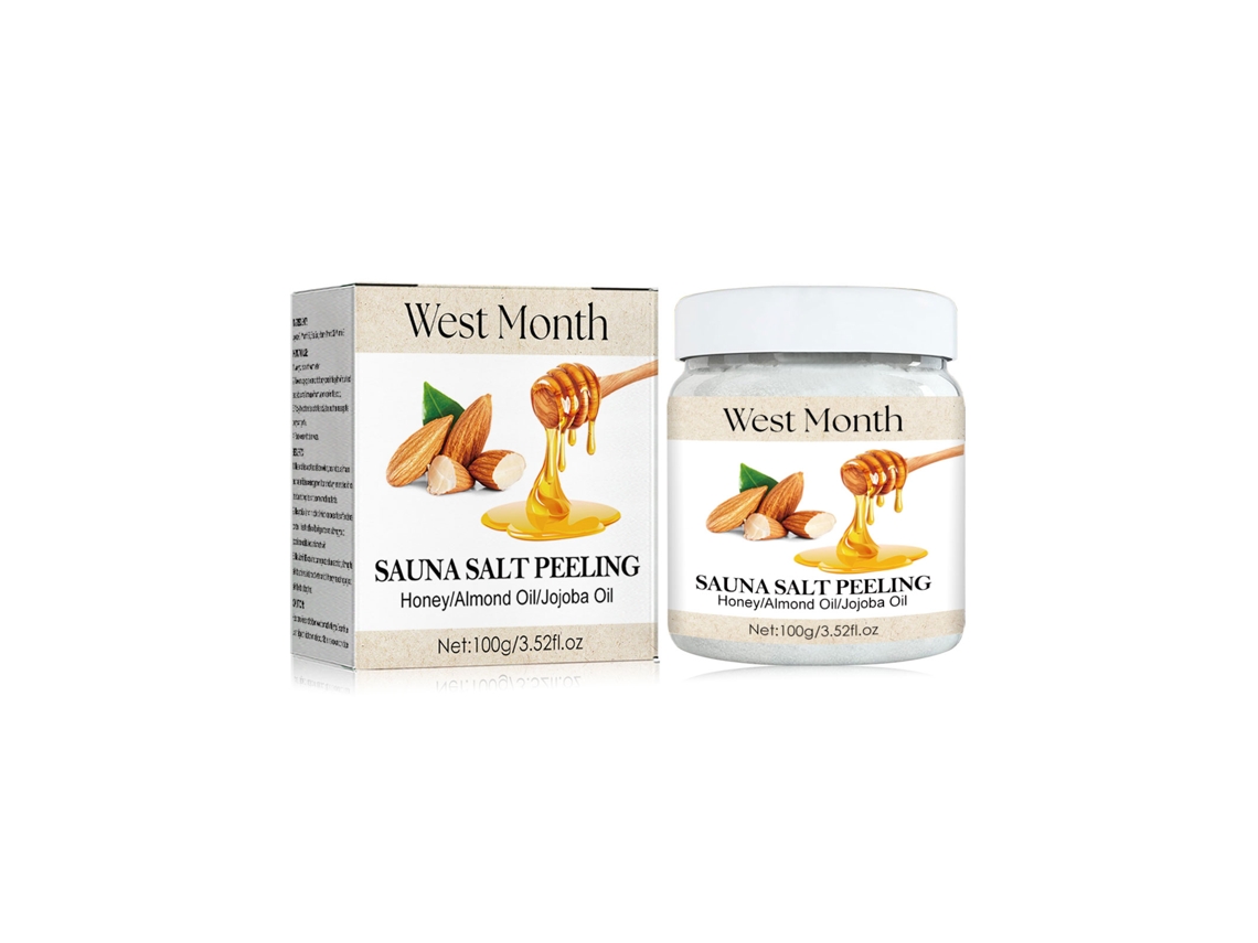 Sal Gema Banho Corporal Amêndoa Exfoliante