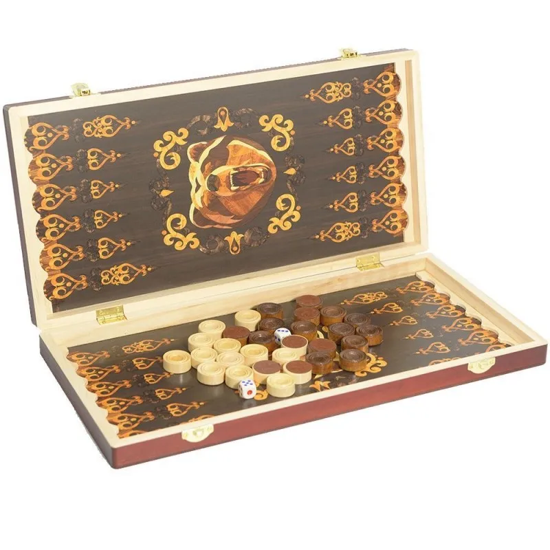 Tabuleiro De Xadrez Dobrável De Madeira (49 Cm)