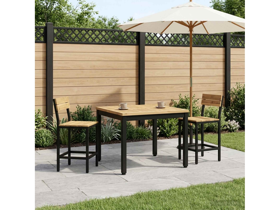 Vidaxl Mesa De Centro Branco E Preto 60 X 60,5 X 36 Cm