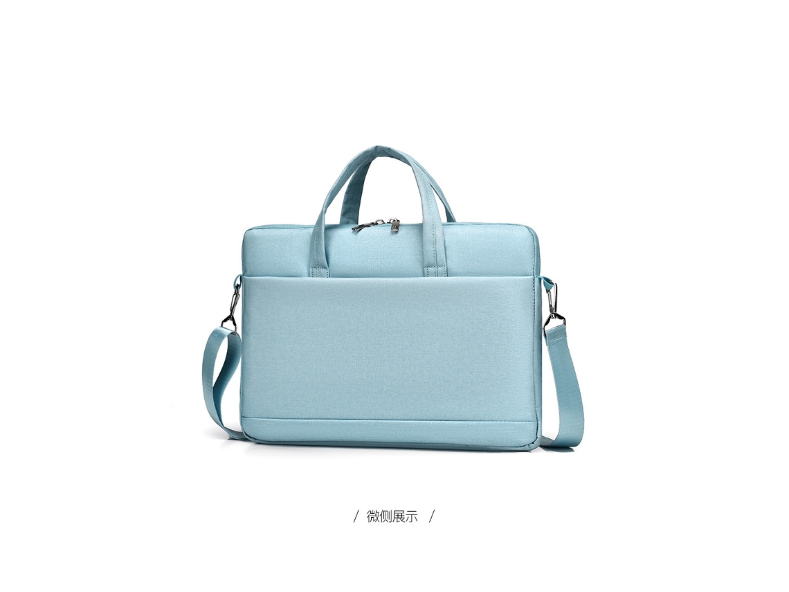 Bolsa Transversal/pasta Para Laptop (grande, 15,6 Polegadas, Azul Claro), Grande Capacidade, Resistente A Impactos.
