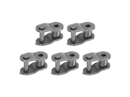 Conjunto de 5 Peças Roletes Meio Elo Deslocados para Corrente Nº 100, Passo 1 1/4", Conectores CHABERLU