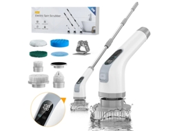 Escova de Limpeza Elétrica Sem Fio Cinza Lavadora de Chuveiro Manual Sem Fio Limpador Rotativo Multifuncional À Prova D'água Ip67 MDUG