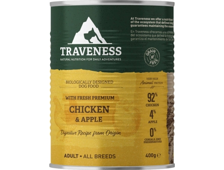 Ração para Cães  (400 g - Húmida - Sabor: Frango com Maçãs)