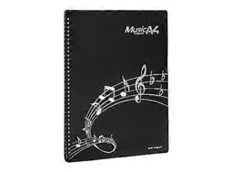 Pasta De Arquivo De Pasta De Certificado Pasta Organizadora Elegante Pasta De Música Profissional Adequada Para Manuseio Conveniente Preto Brilvibera
