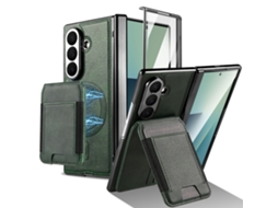 Capa Hexinyigjly Para Samsung Galaxy Z Fold 7, Compatível Com Magnsafe, Com Protetor De Ecrã Integrado Verde