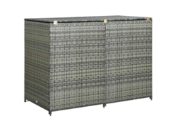 Wheelie Bin Shed, Wheelie Bin Sheds Vidaxl Antracite Rattan / Vime (n/a)
