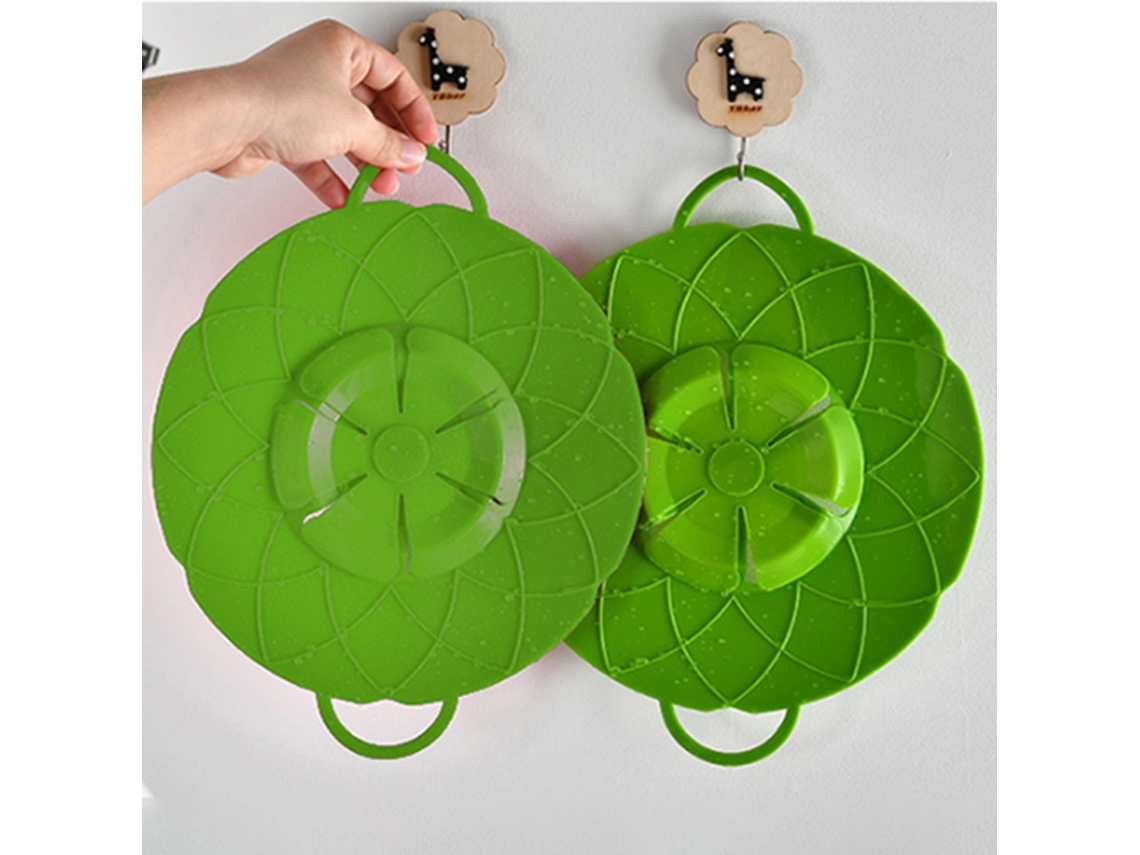 Tampa De Silicone Para Panelas E Utensílios Cozinha, Cor Verde