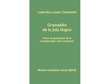 Livro Jida gramatiko MasLibro Esperanto Edition de Ludoviko Lazaro Zamenhof