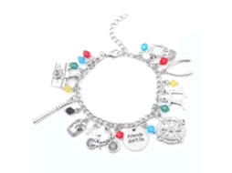 Bracelete Temático De Novela De Tv Com Ganchinho Carabiner E Rhinestones De Presente