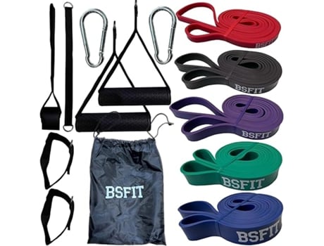 Conjunto de faixas de resistência para puxar para cima com 5 faixas Bsfit Accessories