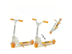 Patinete de Dedo Dobrável Brinquedo Transparente Amarelo, Conjunto com 2 Unidades YUYSAN