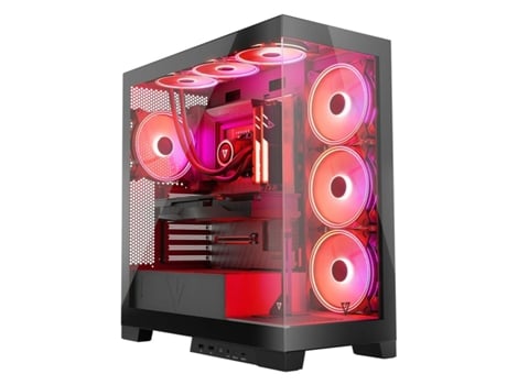 Caixa Semitorre Atx MODECOM Volcano Space Apex Argb Preto Mini-Itx Matx Midi-Tower